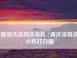 白醋洗滚筒洗衣机的小妙招（告别洗衣机异味）